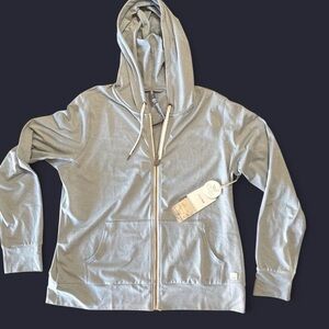 Vuori Light Blue Zip Up Hoodie - Women’s XL NWT